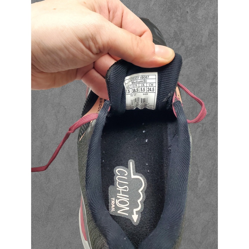 Brooks Cascadia 15 Women's Trail Running Shoes Black Coral Pink Size 7.5 - Picture 8 of 8